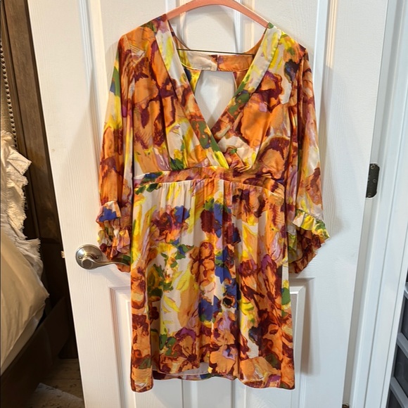 Floral Midi Dress in Multicolor - Picture 3 of 5